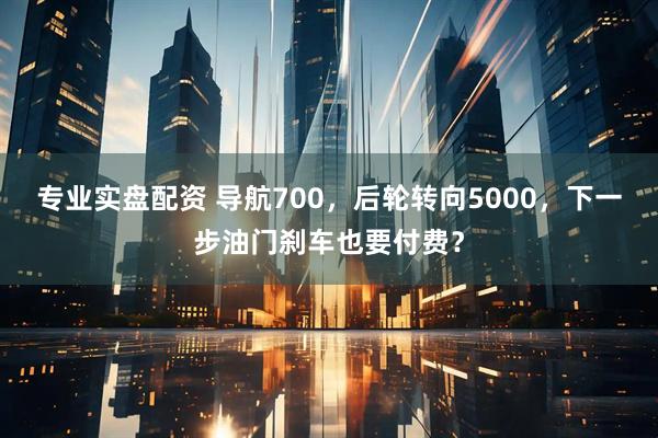 专业实盘配资 导航700，后轮转向5000，下一步油门刹车也要付费？