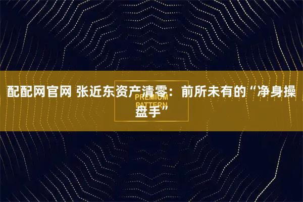 配配网官网 张近东资产清零：前所未有的“净身操盘手”